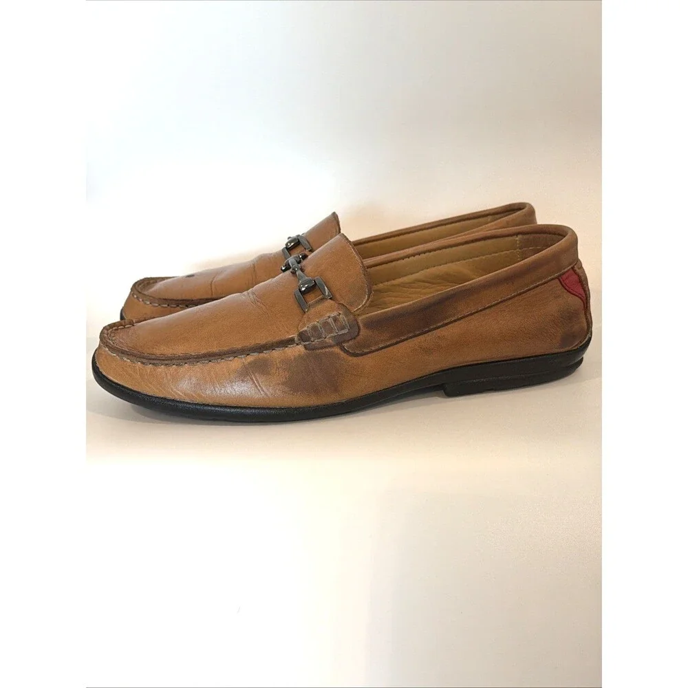 Footjoy Club Casual Leather Horsebit Golf Loafers Shoes Slip On Mens Sz 10 M FJ